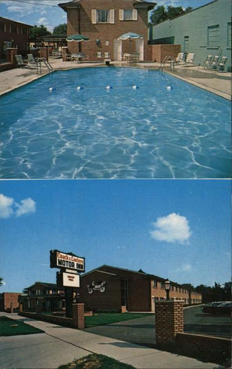 Coach and Lantern Motor Inn - Vintage Postcard (newer photo)